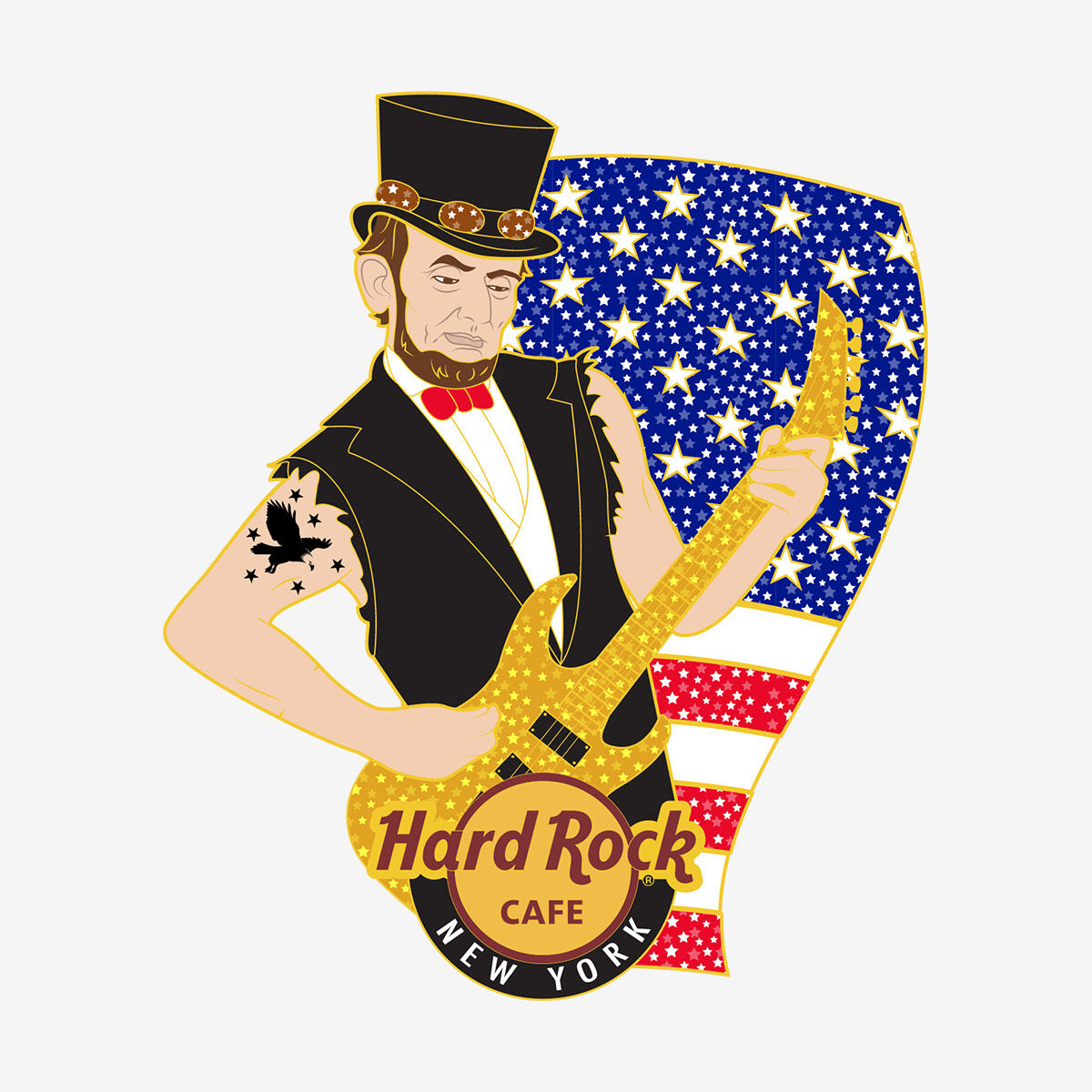 Hard Rock Boxed USA 250th Anniversary Limited Edition Pin Set